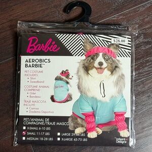 Barbie Pink and Blue Aerobics Pet Costume • Size Small (11-17 lbs) 🩵🩷 *NEW*